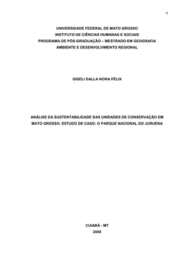 Unversidade Federal De Mato Grosso