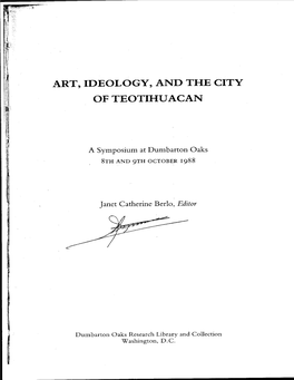 The Economic Organization of the Teotihuacan Priesthood: Hypotheses and Considerations 321