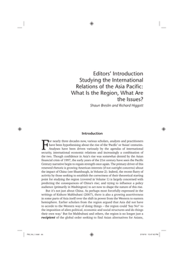 Editors' Introduction Studying the International