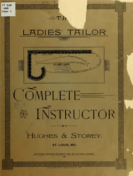 The Ladies' Tailor Complete Instructor