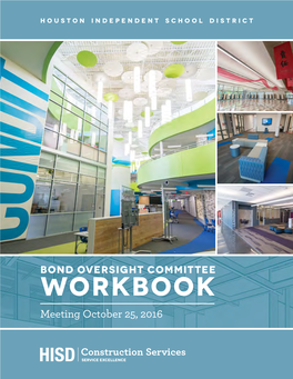 WORKBOOK Meeting October 25, 2016 Houston Independent School District