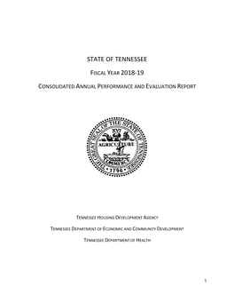 State of Tennessee Fiscal Year 2018-19