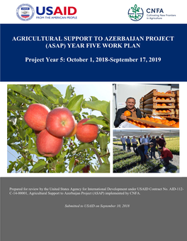 Agricultural Support to Azerbaijan Project (ASAP) Implemented by CNFA