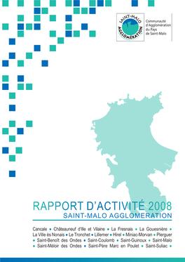 RAPPORT D'activité 2008