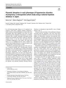 Placental Abruption in Each Phenotype of Hypertensive Disorders of Pregnancy: a Retrospective Cohort Study Using a National Inpatient Database in Japan