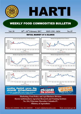 Weekly Food Commodities Bulletin