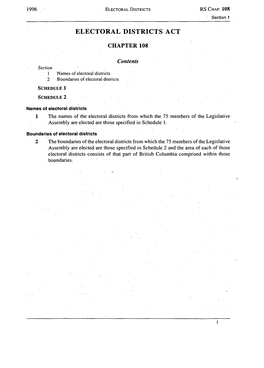 Electoral Districts RS Chap