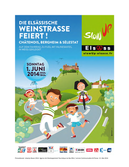 Pressedossier Slowup Alsace 2014- Agence De Développement Touristique Du Bas-Rhin / Service Communication & Presse 15