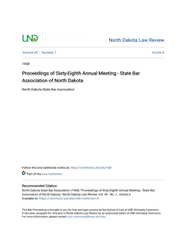 State Bar Association of North Dakota