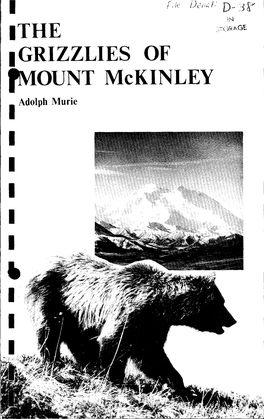 I the 1 GRIZZLIES of Fmount Mckinley