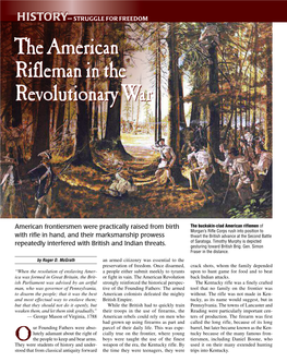 The American Rifleman in the Revolutionary War