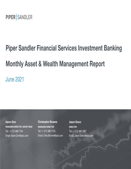 Monthly Asset Management Report