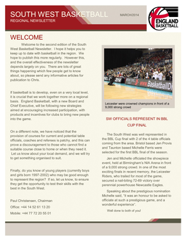 South West Basketball March/2014 Regional Newsletter