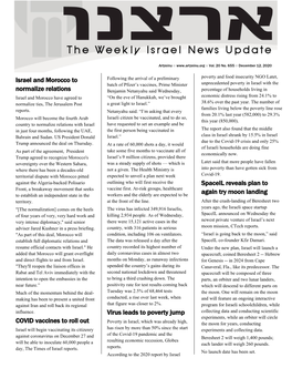 Artzeinu Weekly Israel News Update