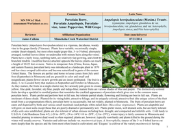 Toxicodendron Risk Assessment