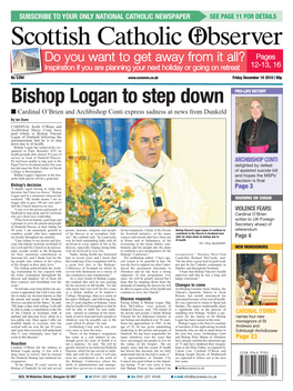 Bishop Logan to Step Down