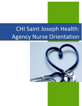 Agency Nurse Orientation 2020