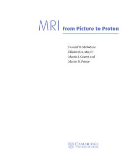 Mrifrom Picture to Proton