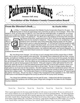 Newsletter Summer-Fall 2003.Pub