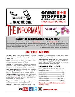 Crime Stoppers Summer Newsletter 2016.Pdf