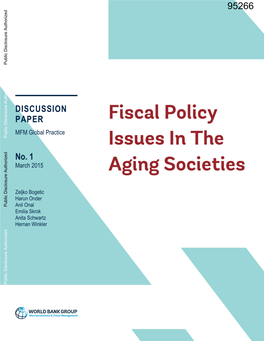 Fiscal Policy Issues in the Aging Societies
