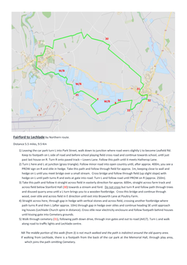 Fairford-Lechlade-Fairford Walks