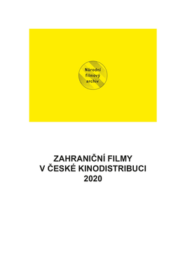 Zahraniční Tituly V České Kinodistribuci V Roce 2020