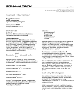 Butyrylcholinesterase (B7061)