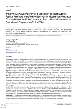 Improving Airways Patency and Ventilation Through Optimal