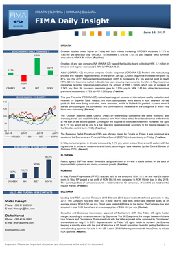 FIMA Daily Insight