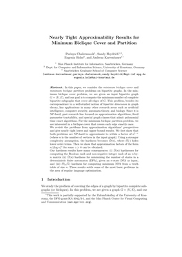 Nearly Tight Approximability Results for Minimum Biclique Cover and Partition