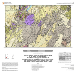 Interim Geologic Map of the Southwestern Quarter of the Beaver 30' X 60' Quadrangle Utah Department of Natural Resources