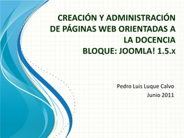 Joomla! 1.5.X