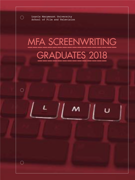 MFA Screenwriting Directory 2018