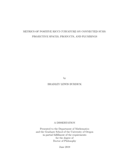 Metrics of Positive Ricci Curvature on Connected Sums: Projective Spaces, Products, and Plumbings