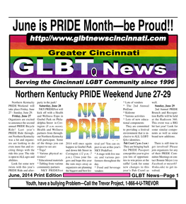 June Is PRIDE Month—Be Proud!!