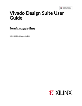 Vivado Design Suite User Guide: Implementation