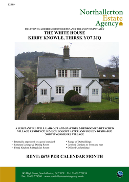 The White House Kirby Knowle, Thirsk Yo7 2Jq