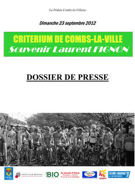 Dossier De Presse Souvenir Laurent FIGNON