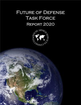 Future of Defense Task Force Report 2020 Cover Photo Credit: NASA Future of Defense Task Force