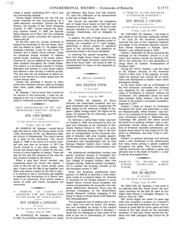 Extensions of Remarks E1573 HON. JOHN SHIMKUS HON. CHARLES A. GONZALEZ HON. EDOLPHUS TOWNS HON. MICHAEL