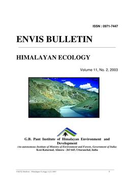 Envis Bulletin ______