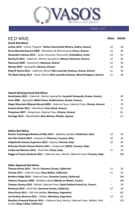 Vaso Wine List Final 2016-01-17