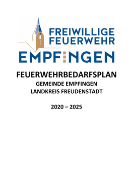 Feuerwehrbedarfsplan (2020