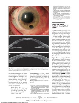 Mucolipidosis Type I)