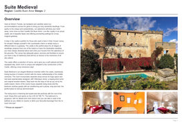 Suite Medieval Region: Castillo Buen Amor Sleeps: 2