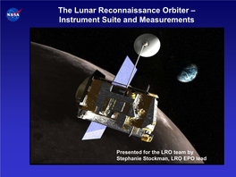 LRO Instrument Suite and Measurements