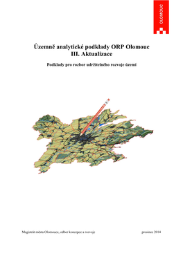 Územně Analytické Podklady ORP Olomouc III. Aktualizace