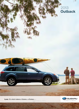 2013 Subaru Outback | Brochure