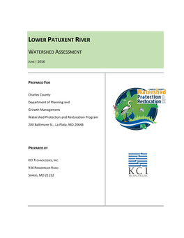 Port Tobacco River Watershed Assessment Summary